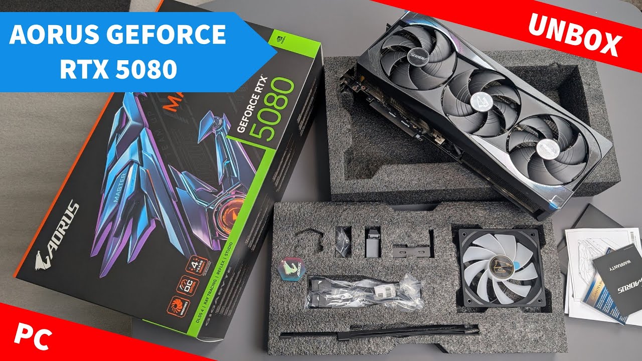 Gigabyte Aorus RTX 5080 Master GPU Unboxing + First Review
