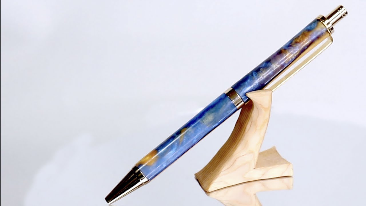 Resin】木とレジンのペンの作り方 How to make wood and epoxy pen