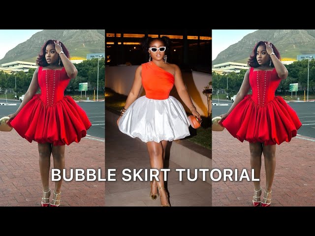 How to Sew a Bubble Skirt | EASY Balloon Skirt Tutorial (Beginner