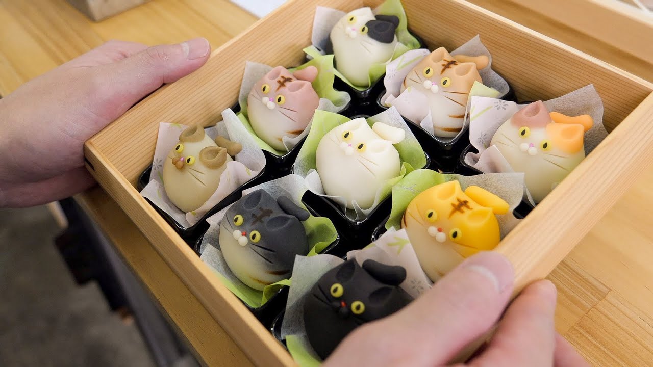 Amazing cute and delicious Japanese sweets! The process of making