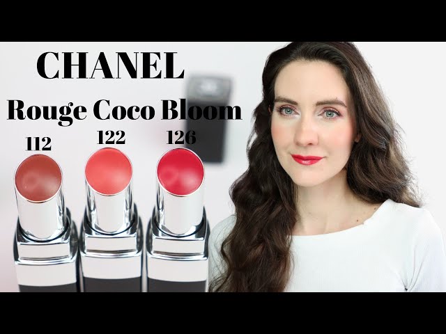 NEW CHANEL ROUGE COCO BLOOM LIPSTICKS SWATCHES & REVIEW | 112
