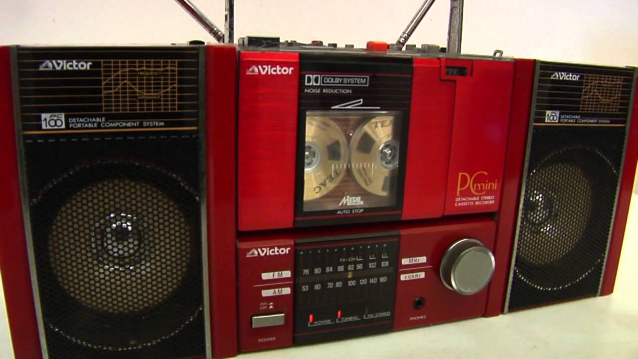 ジャンク】 Victor ラジカセ ポータブルコンポ PC-R100 ビクター