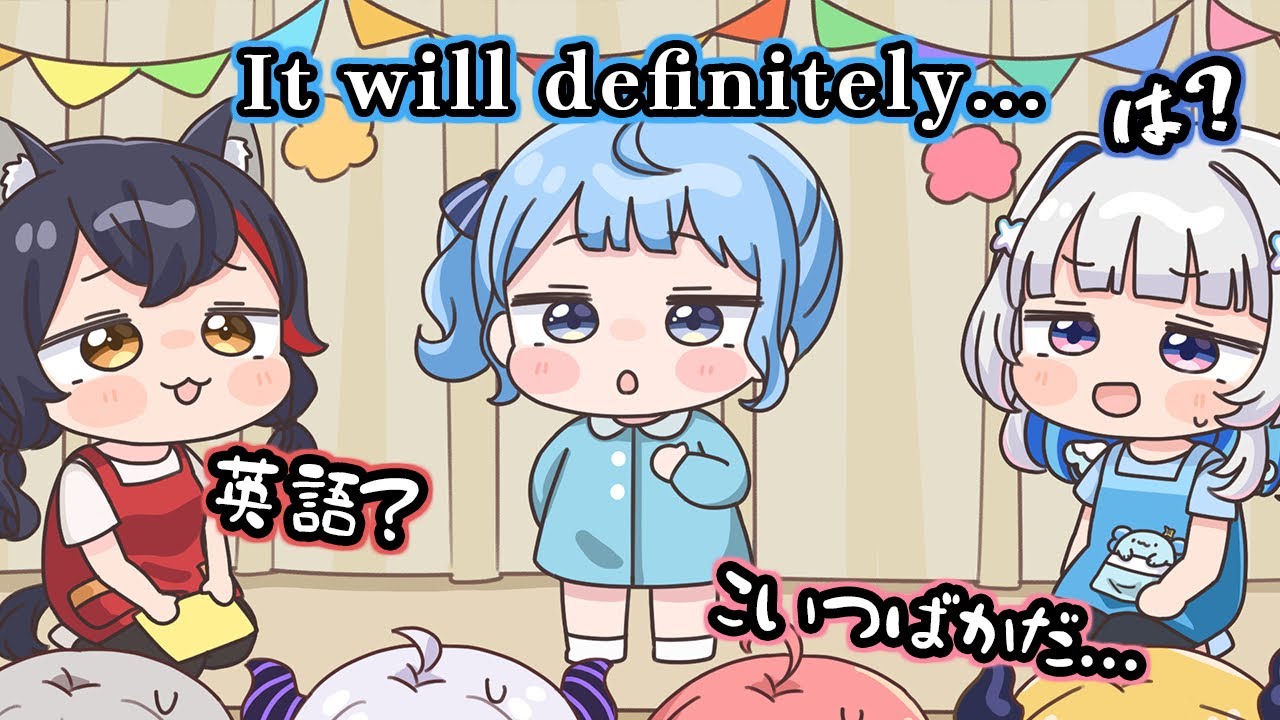 手描き】幼稚園児なのに突然ペラペラな英語を喋りだすすいちゃんに