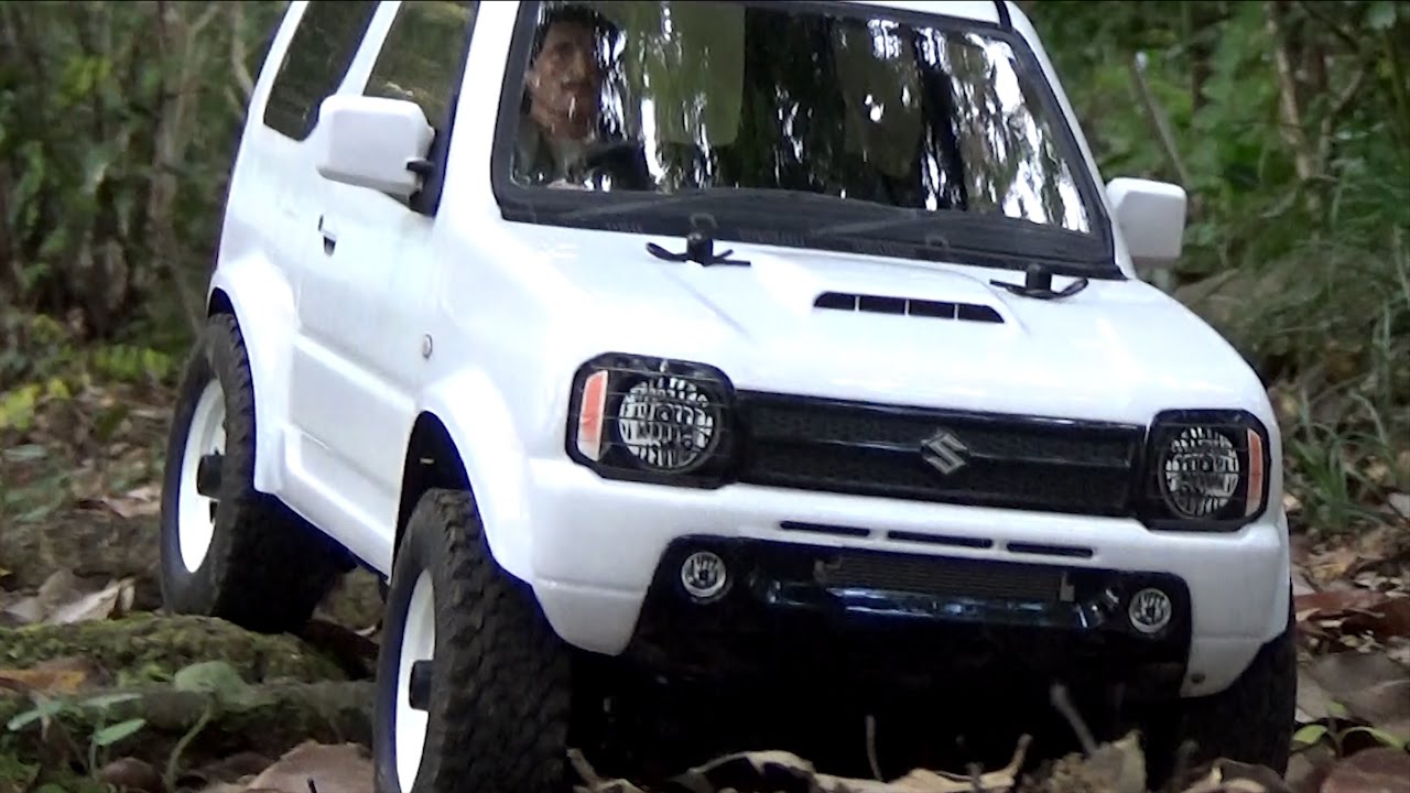 TAMIYA MF-01X SUZUKI JIMNY JB23 ( modified damper ) - YouTube