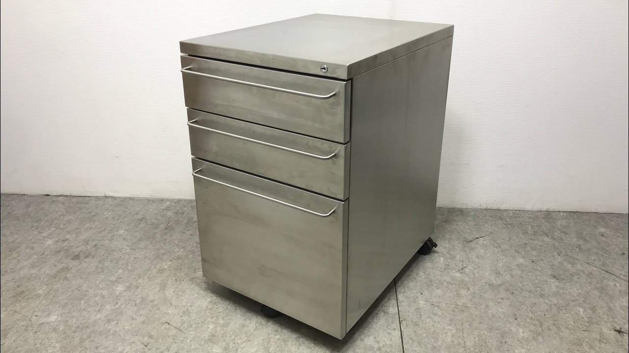 ☆ 廃盤 無印良品 MUJI ステンレスキャビネット 3段 ステンレスワゴン