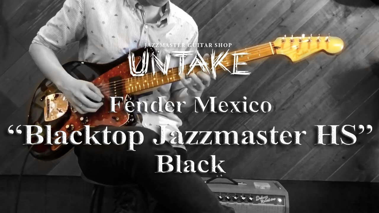 Fender Mexico “Blacktop Jazzmaster HS” Black - YouTube