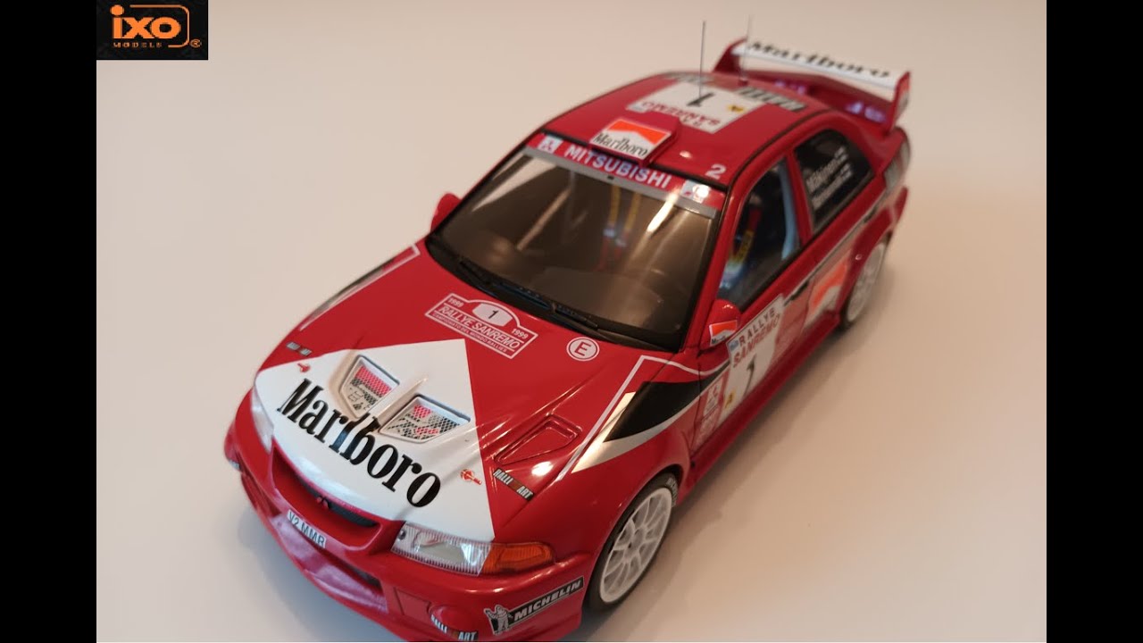 IXO 1/18 Mitsubishi Lancer Evo VI WRC - Tommi Makinen - San Remo