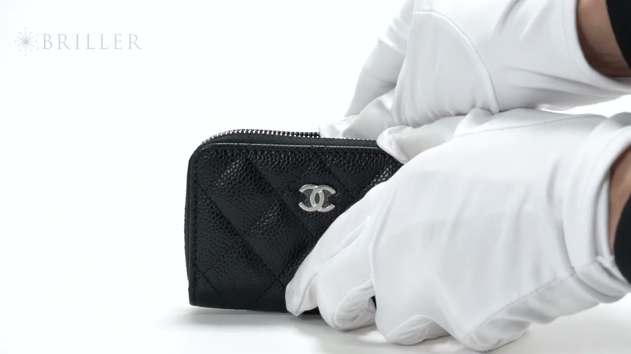 CHANEL マトラッセ クラシック ジップ コインパース グレインドカーフ