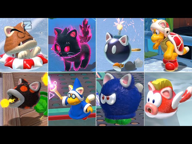 All Enemies【Bowser's Fury】-Super Mario 3D World + Bowser's Fury