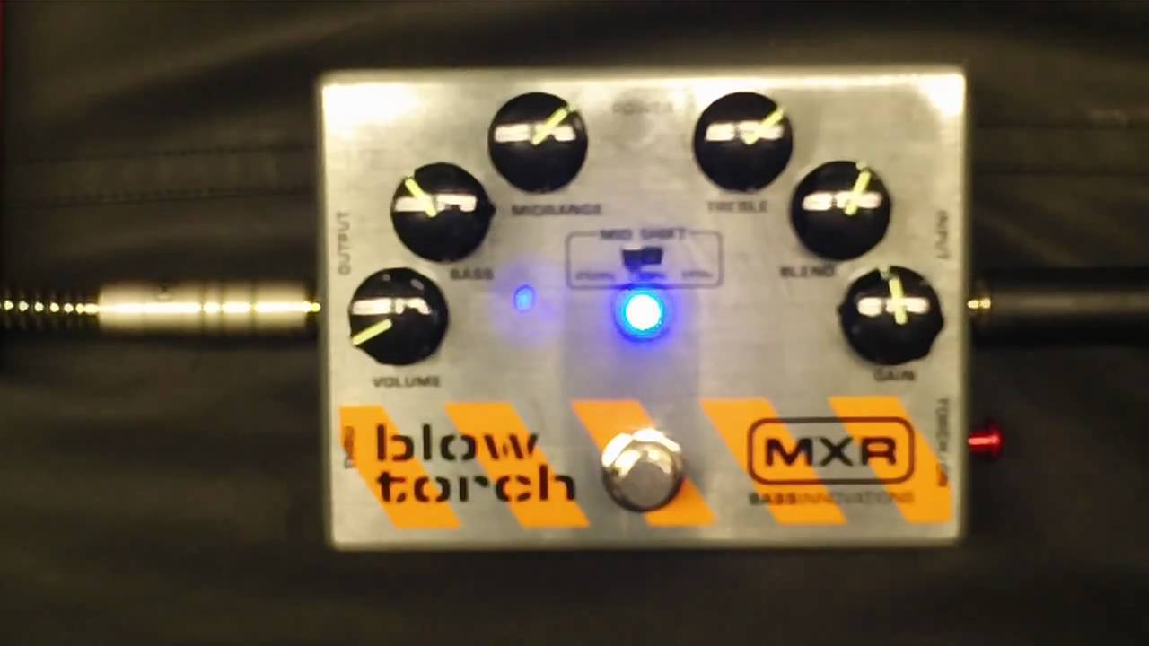 Test MXR Blow Torch Bass distortion - YouTube