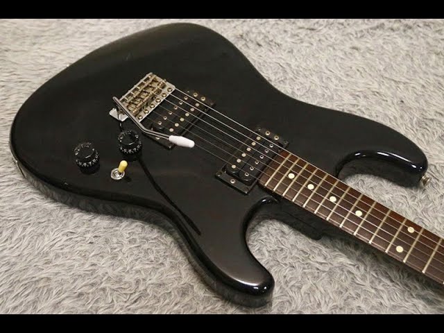 1984 made Yamaha STH-400R ALL Black Stratocaster type Electric GT