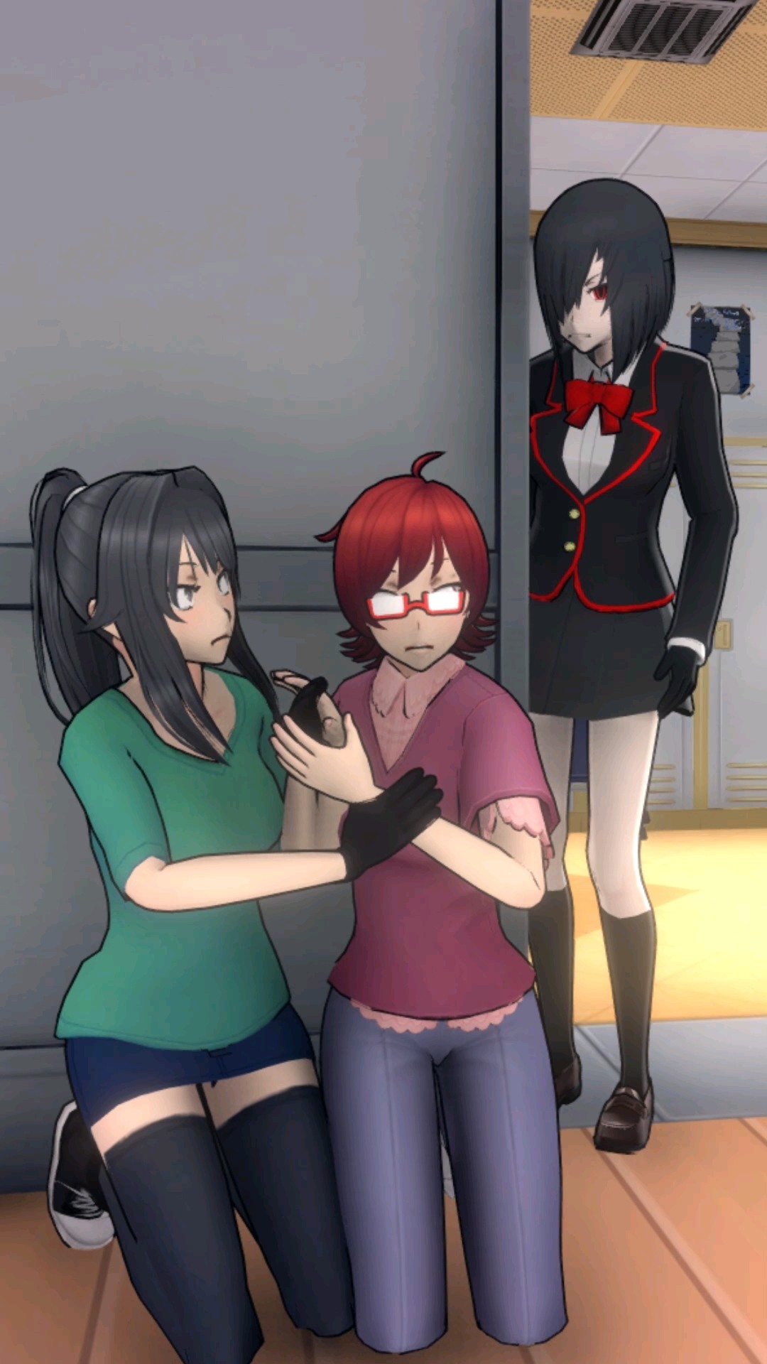 Ayano and Info-chan vs Nemesis! (Yandere Simulator) #shorts - YouTube