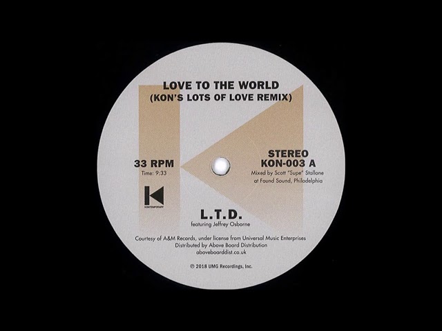 L.T.D. - Love To The World (Kon's Lots Of Love Remix) - YouTube