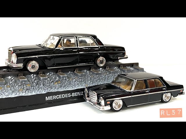 Comparison Hot Wheels Modern Classics Mercedes Benz 280 SEL & 007
