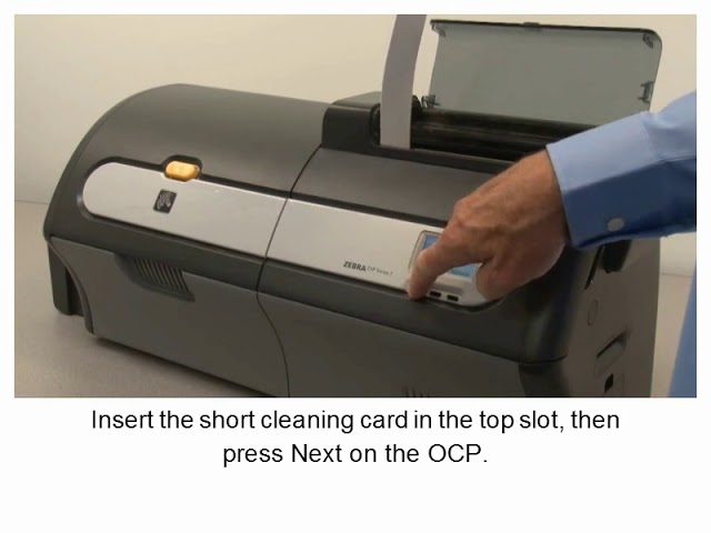 Zebra ZXP Series 7 Card Printer: Cleaning the Feeder Path - YouTube