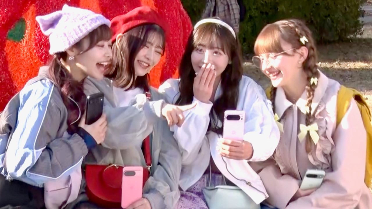 FRUITS ZIPPER 櫻井優衣、早瀬ノエル、月足天音、仲川瑠夏が大阪でCM