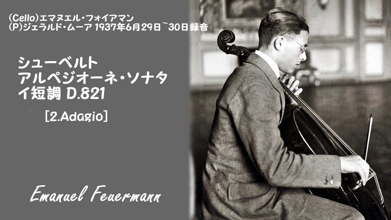 シューベルト：アルペジョーネ・ソナタ D.821 - YouTube