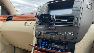 30セルシオにマルチ生かしたまま1DINデッキ埋め込み！Bluetooth