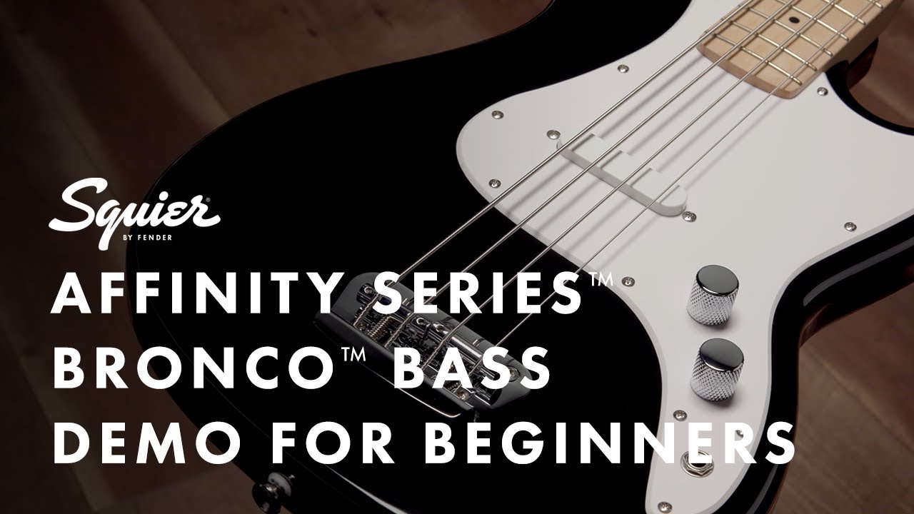 Squier Bronco Bass Demo For Beginners | Fender - YouTube