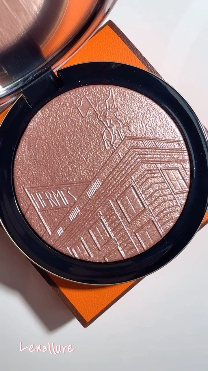 Hermès Or Rose Highlighter swatch, comparisons - YouTube