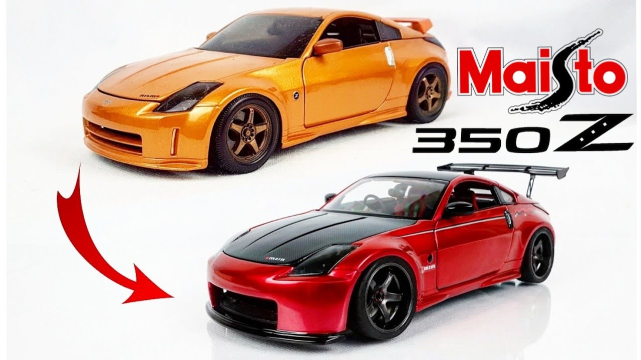 How To Custom and Restore A Nissan 350Z. 1/18 Maisto Diecast Model