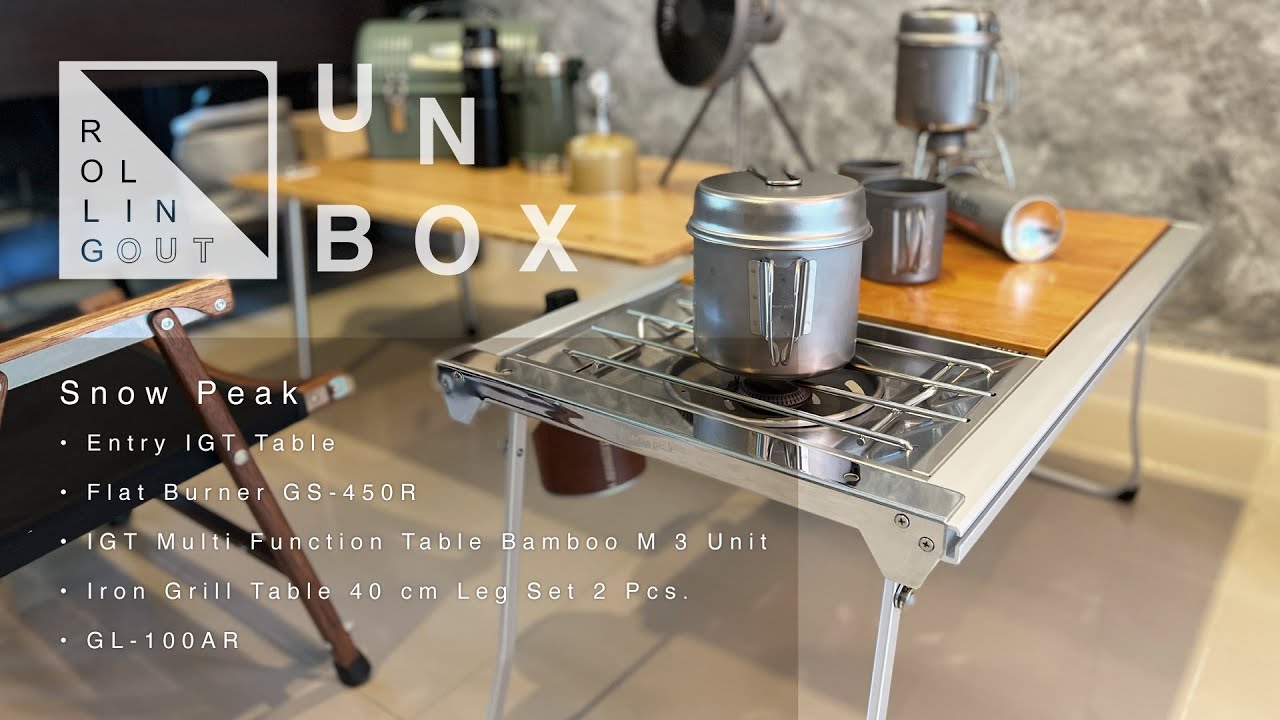 ROLLING OUT CAMPING / Unbox Snow Peak Entry IGT / Flat Burner GS