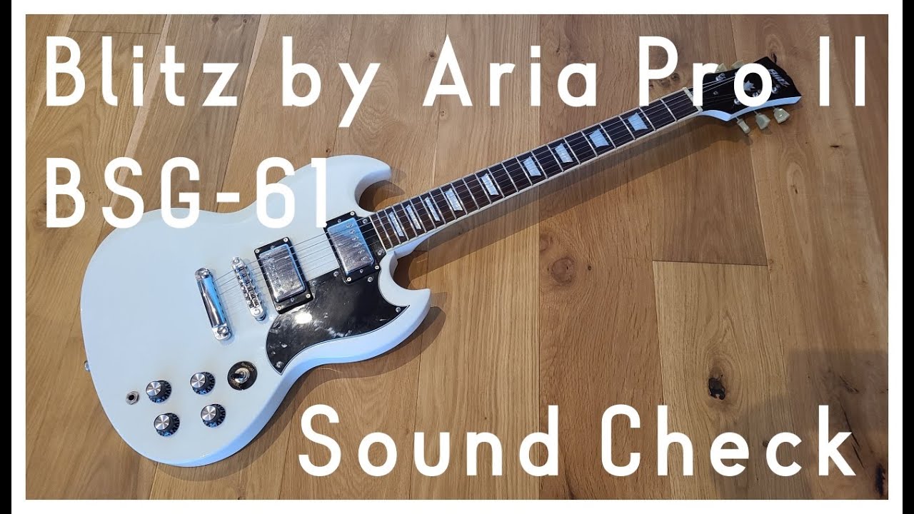Blitz by Aria Pro II BSG-61 サウンドチェック - YouTube