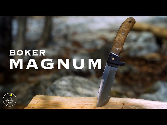 Recommended knife for wild camping: Boker Magnum - YouTube