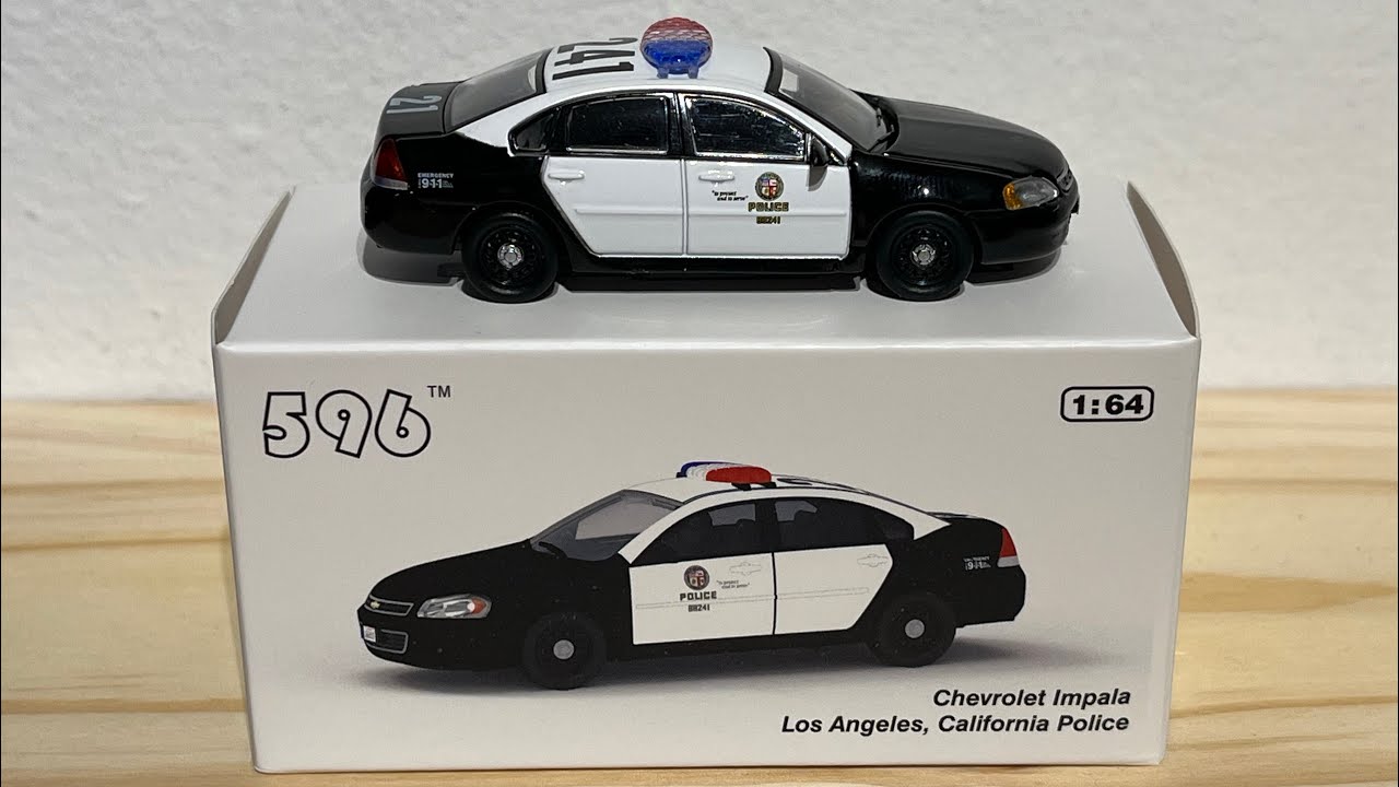 596 LAPD Chevrolet Impala 1/64 scale - YouTube