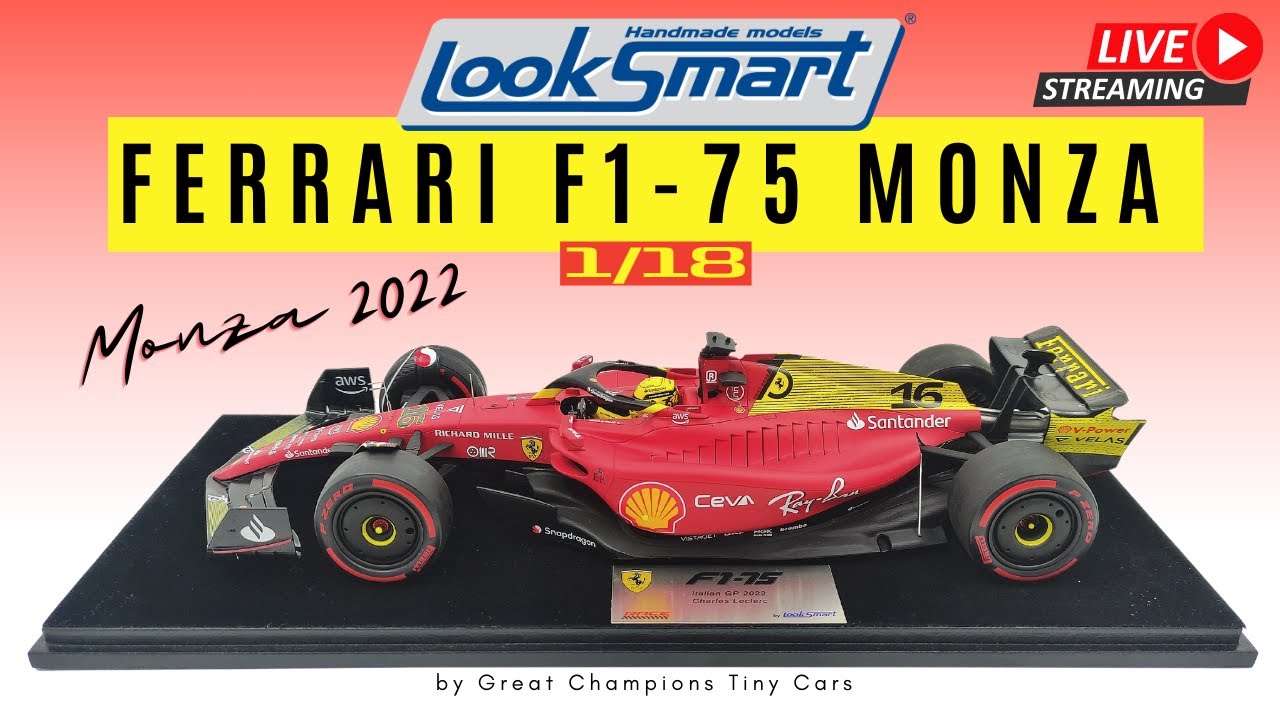 LIVE Unboxing & Review - Looksmart Ferrari F1-75 Italian GP 2022