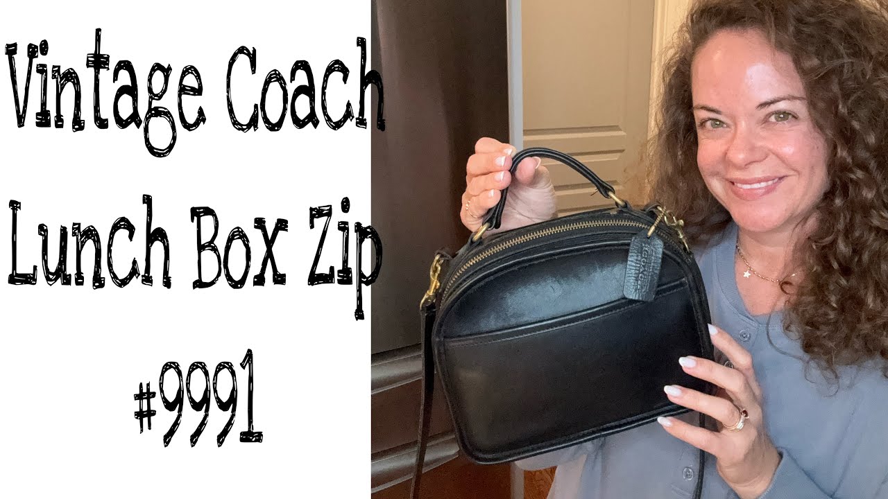 Vintage Coach Lunch Box Zip Bag Talk #9991 - YouTube