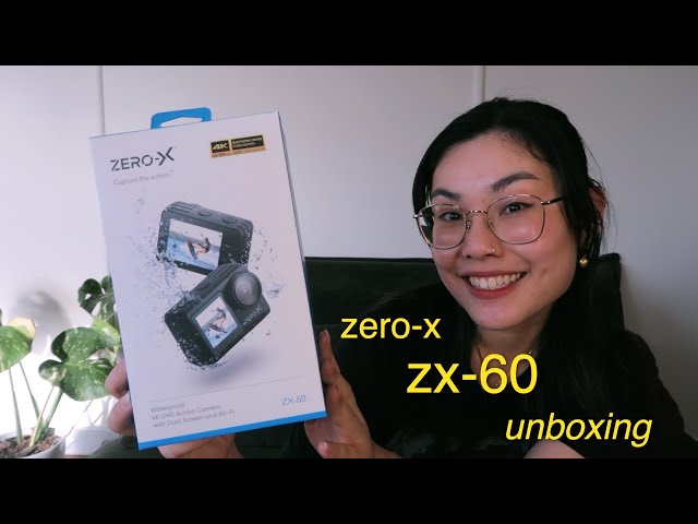 $198 ZERO-X ZX-60 4K action camera unboxing & review - YouTube