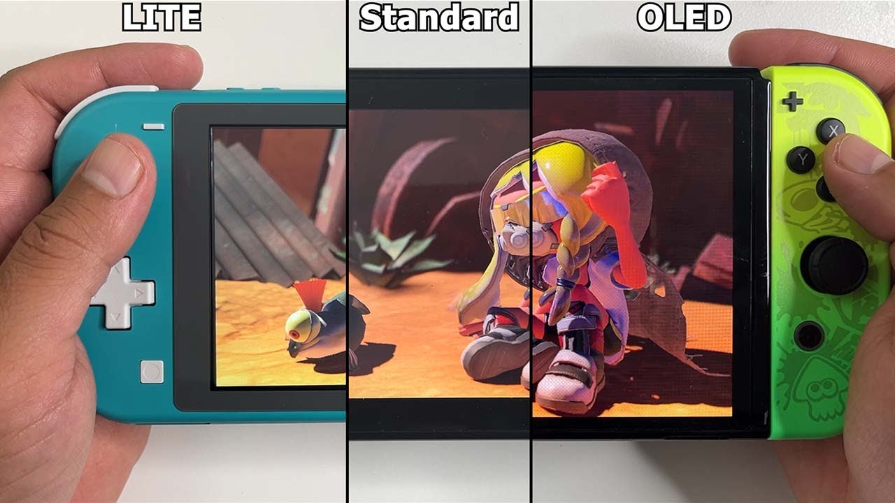 Splatoon 3 Side by Side Comparison | Nintendo Switch LITE vs