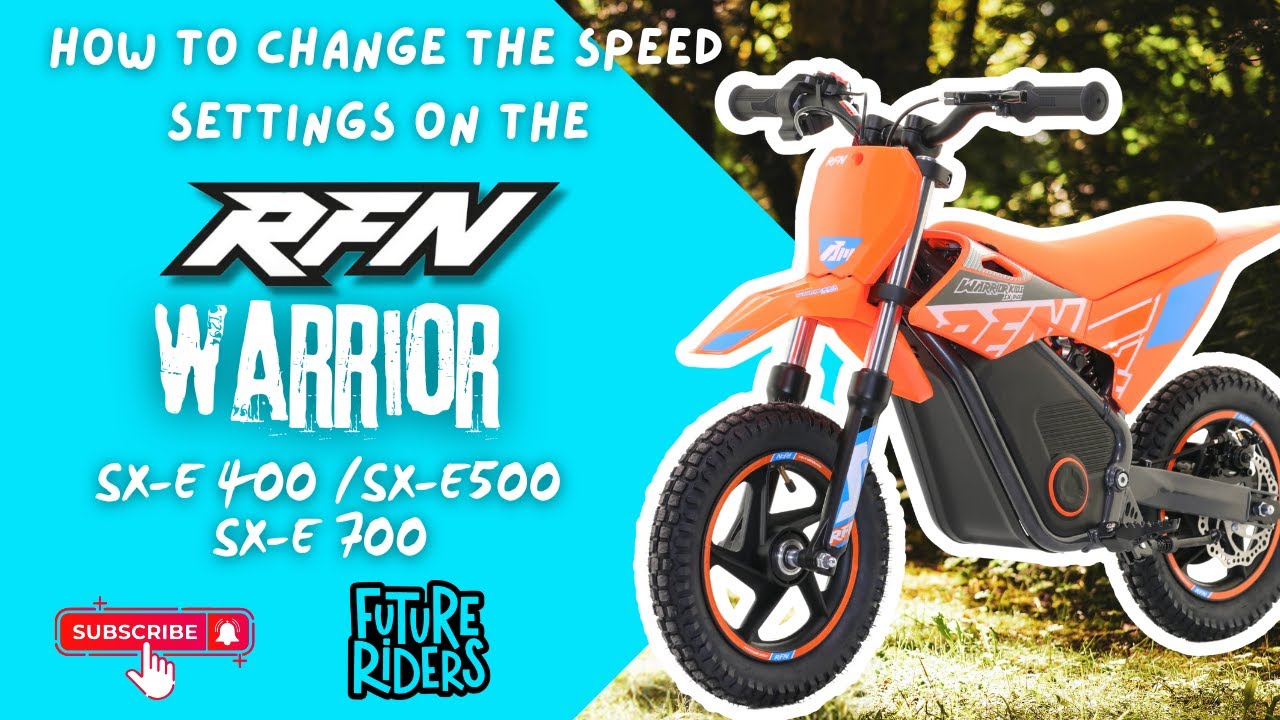 How to change the speed settings on the RFN Kids Warrior SX-E400