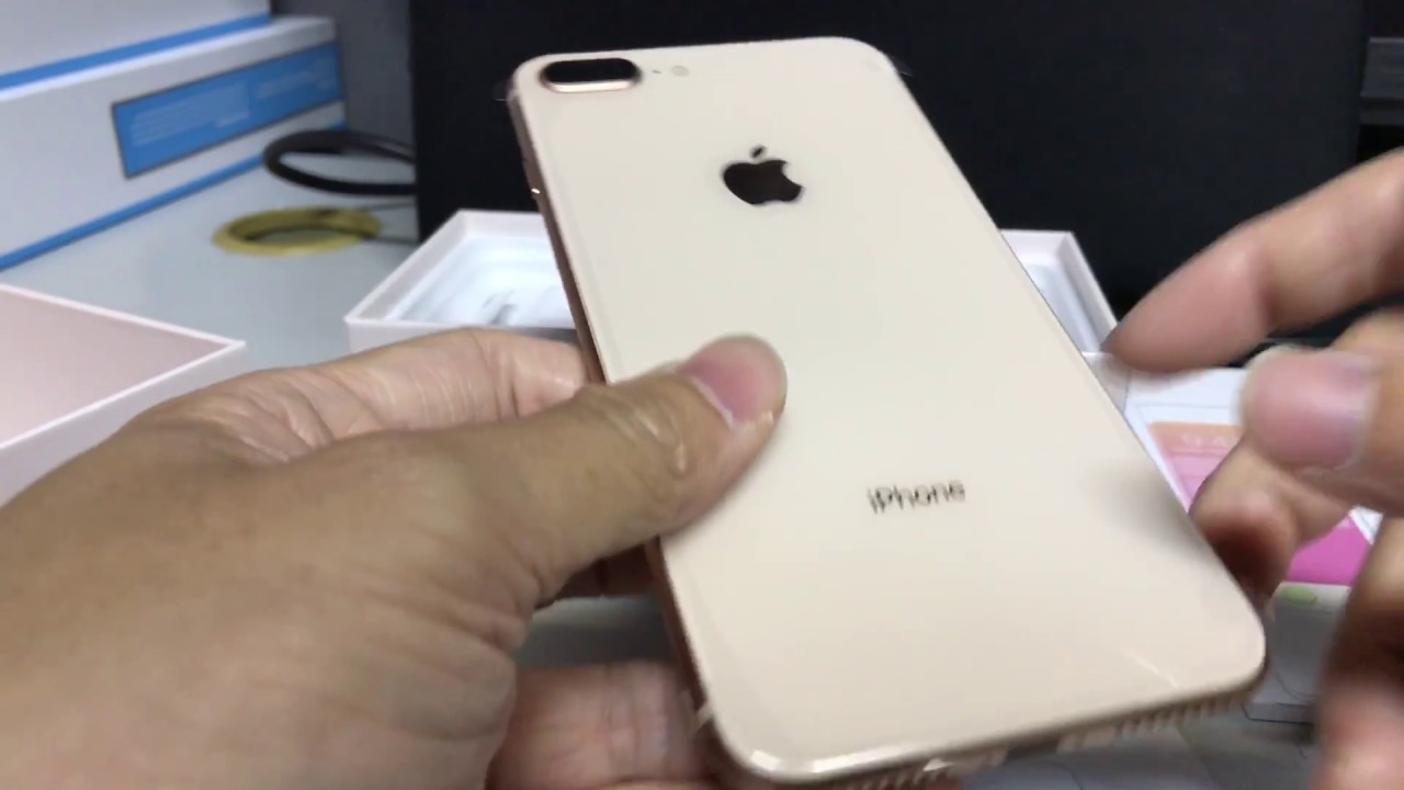 iPhone 8 Plus (Unlocked 256GB Gold) Unboxing - YouTube