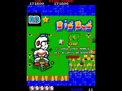 1985 [60fps] Dig Dug II 1000000pts - YouTube