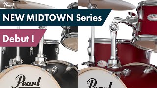 Pearl MIDTOWN ドラムシェル＆ハードウェアパック - Matte Red [MT564