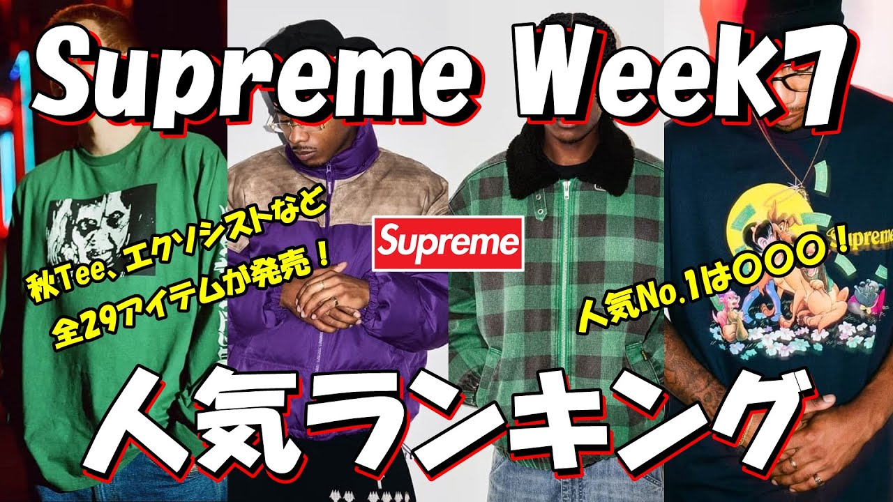 Supreme] 29 items in total, including Fall T-shirts and Exorcist