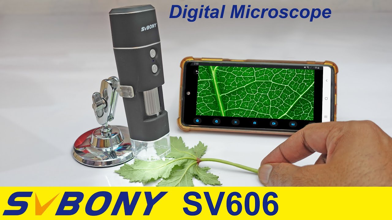 SVBONY SV606 mini Wireless digital microscope to attach with