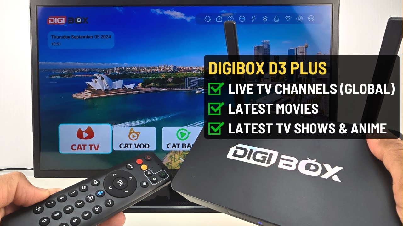 DigiBox D3 Plus Review & Unboxing | Live TV & Movies | IPTV