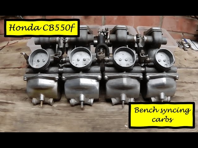 Honda CB550f - Bench synchronisation for keihin 069A carburettor