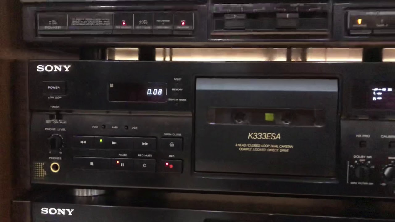 Tape deck Sony 333 És - YouTube