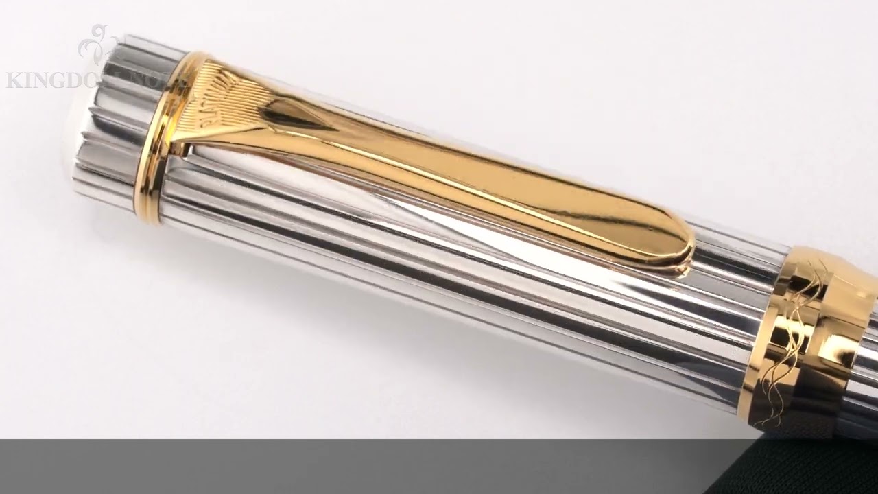 PLATINUM プラチナ 万年筆 銀無垢 PTS-50000 中字 - YouTube