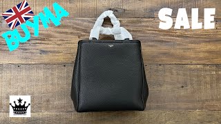 CELINE】 セリーヌ スモール フォールドカバ グレインドカーフスキン