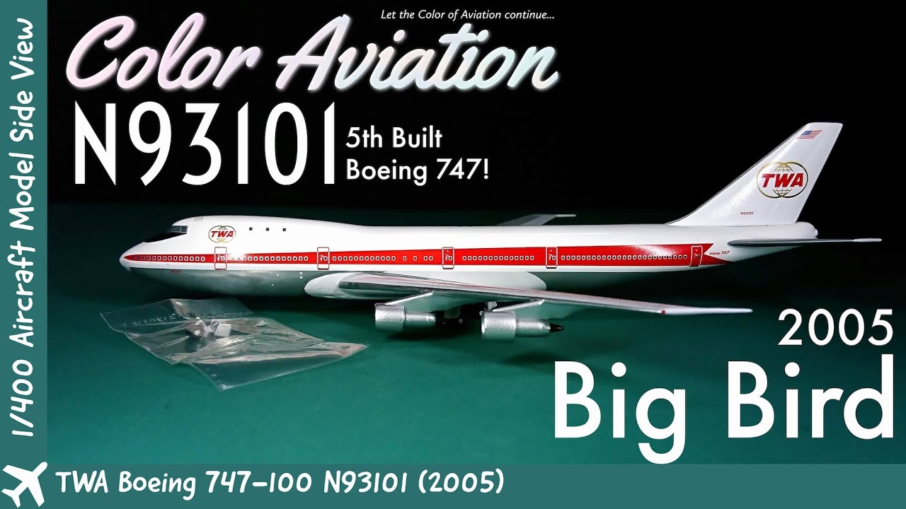 The 5th built Boeing 747! 1/400 Scale Model Aircraft Big Bird 400