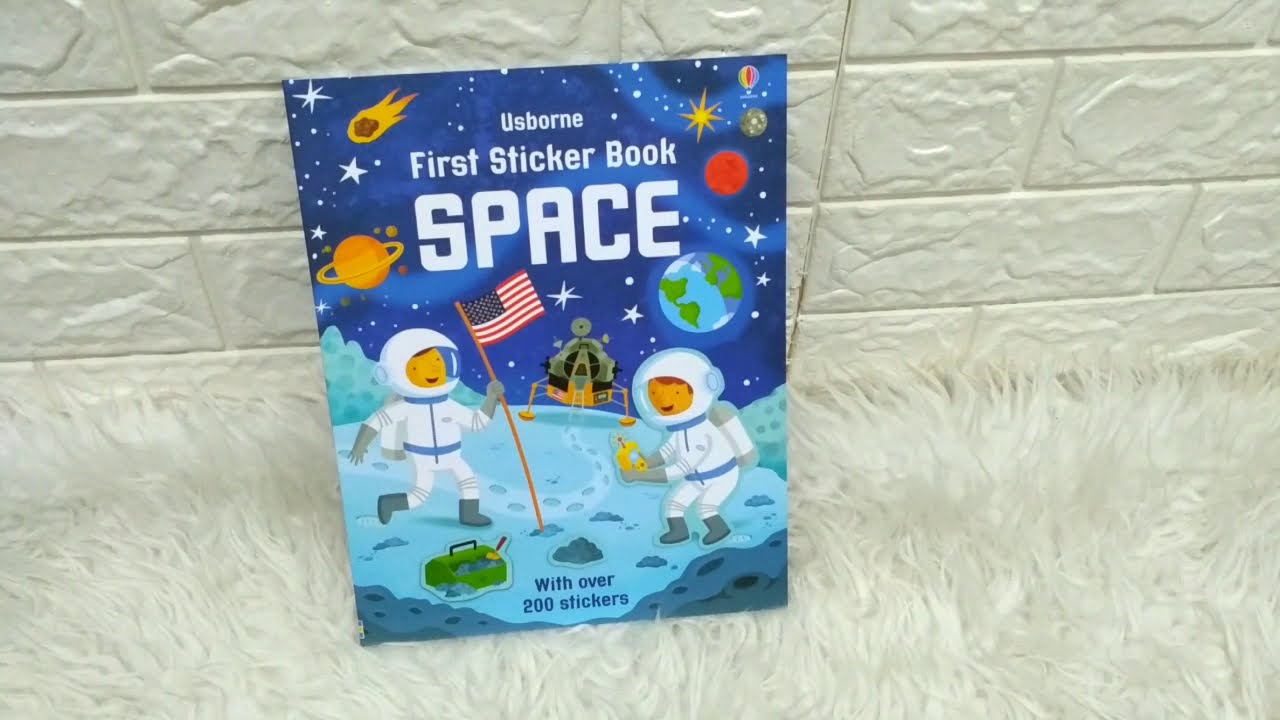 Usborne First Sticker Book - SPACE (With Over 200 Stickers) - YouTube