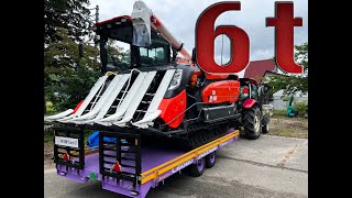 初めてのコンバイントレーラー - YouTube