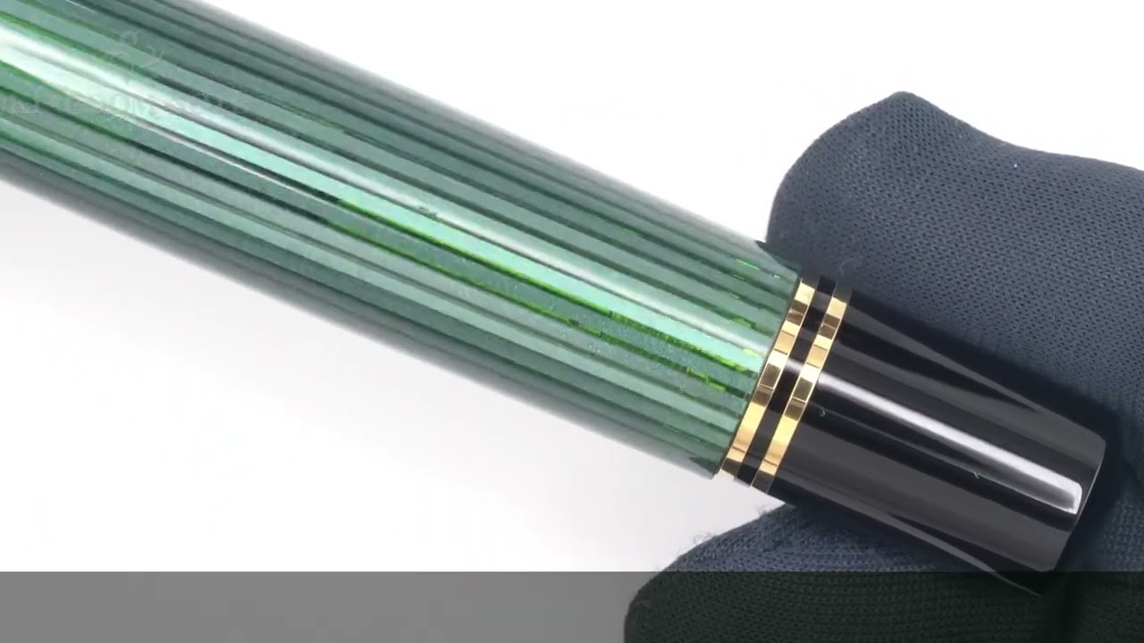 Pelikan ペリカン 万年筆 スーベレーン M1000 グリーンストライプ F