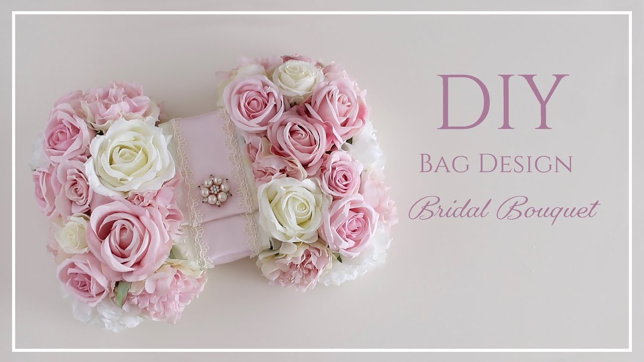 クラッチバッグブーケの作り方】ウェディングやディスプレイに。DIY