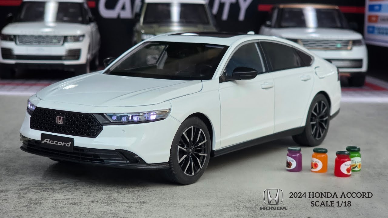 HD Miniature | 2024 White Honda Accord 1/18 Scale Official